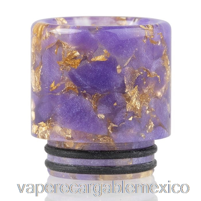 Vape Recargable 810 Lentejuelas Punta De Goteo De Resina Púrpura